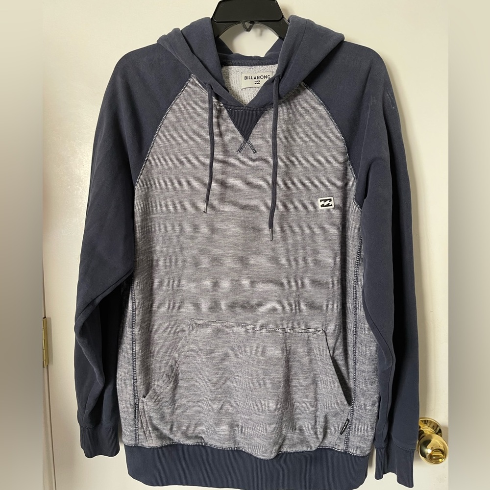 Vintage Billabong Pullover Hoodie Navy Blue Size L